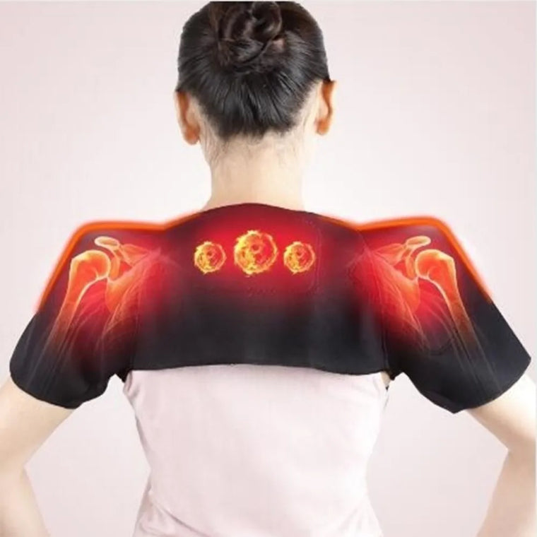 Tourmaline Self-heating Unisex Heat Therapy Pad Shoulder Protector Support Body Muscle Pain Relief Health Care Heating Belt